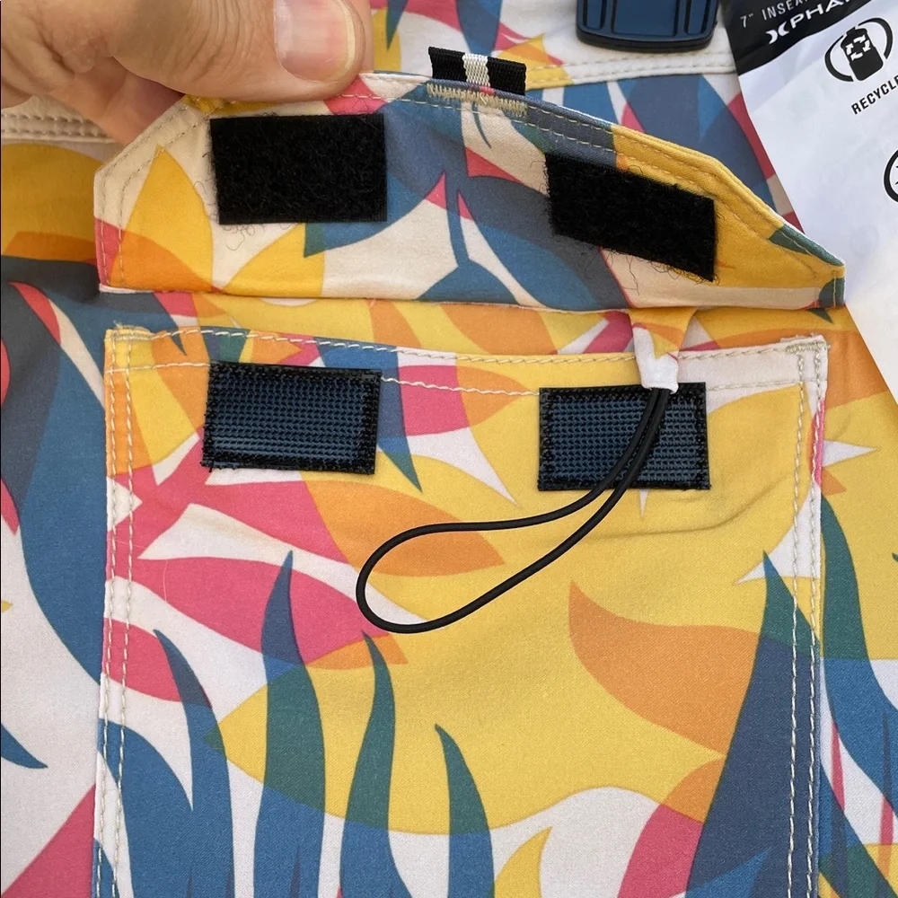Hurley Phantom Blue/Yellow/Pink Hawaiian Board Shorts